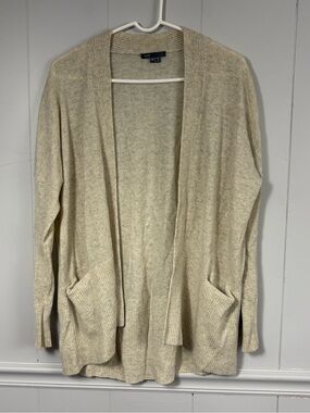 Vince 100% Cashmere Knit Open Front Cardigan Shall XS Soft Winter Quiet Luxury